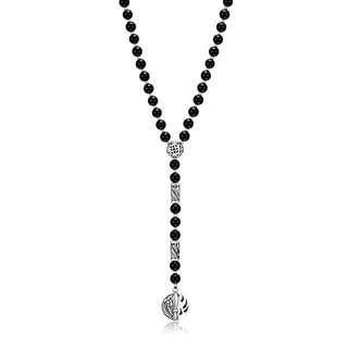 Necklace archangel Michael Black Onyx 6mm AMCN2 - TRANSFORMATION