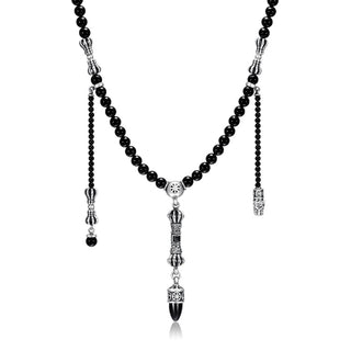 Necklace Maha Mala Diamond Path - Black Onyx