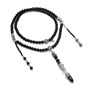 Necklace Maha Mala Naked Mind - Black Onyx