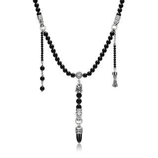 Necklace Maha Mala Naked Mind - Black Onyx