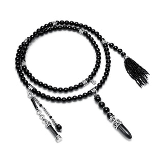 Necklace Maha Mala Pendulum 2 - Black Onyx