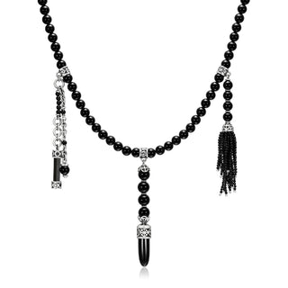 Necklace Maha Mala Pendulum 2 - Black Onyx