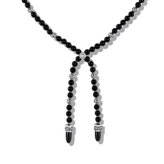 Necklace Maha Mala Pendulum 3 - Black Onyx