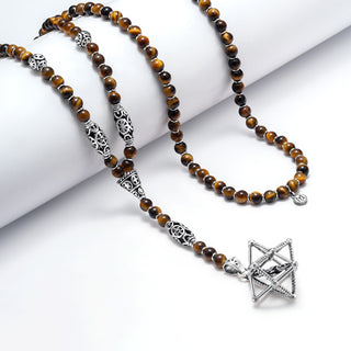 Necklace Merkaba Tiger Eye
