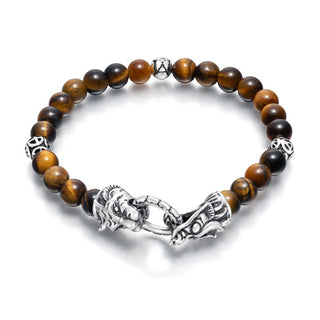 Bracelet Tiger and Dragon TDB4 Tiger Eye - SUCCESS & ACHIEVEMENT