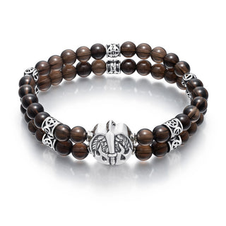 Bracelet archangel Michael Smokey AMCB5 - PRAYER