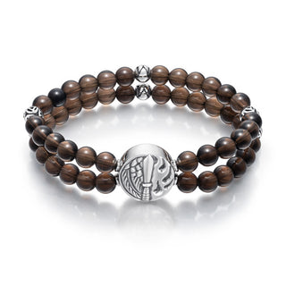 Bracelet archangel Michael Smokey AMCB3 - PRAYER